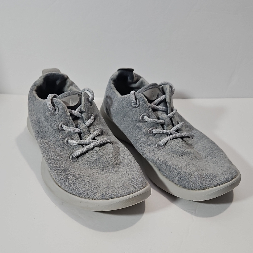 Allbirds Merino Wool Runner Sneakers Heather Blue Gray (Grey) 10